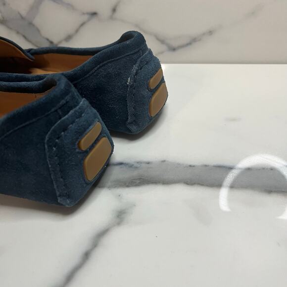 J. Jill Women's Blue Suede Driving Moccasin Driving Loafers Sz 9 Classic Fall - Picture 5 of 8